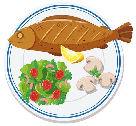 Fish Plate Clipart