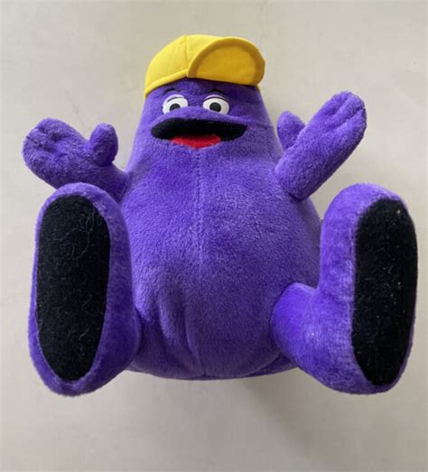 Mcdonalds Grimace plush 1997 Purple 8” | eBay