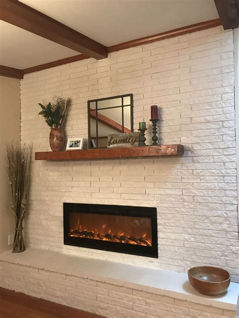 Beautiful Fireplace And Mantel Floating Shelves Without Nails