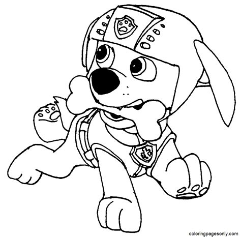 Zuma Paw Patrol Coloring Pages Printable for Free Download