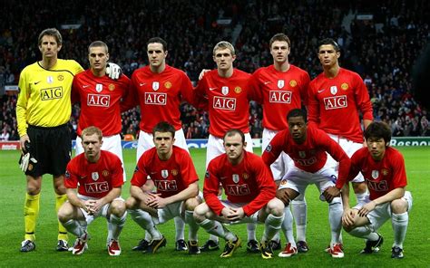 Manchester United squad 2008 | Manchester united team, Manchester ...