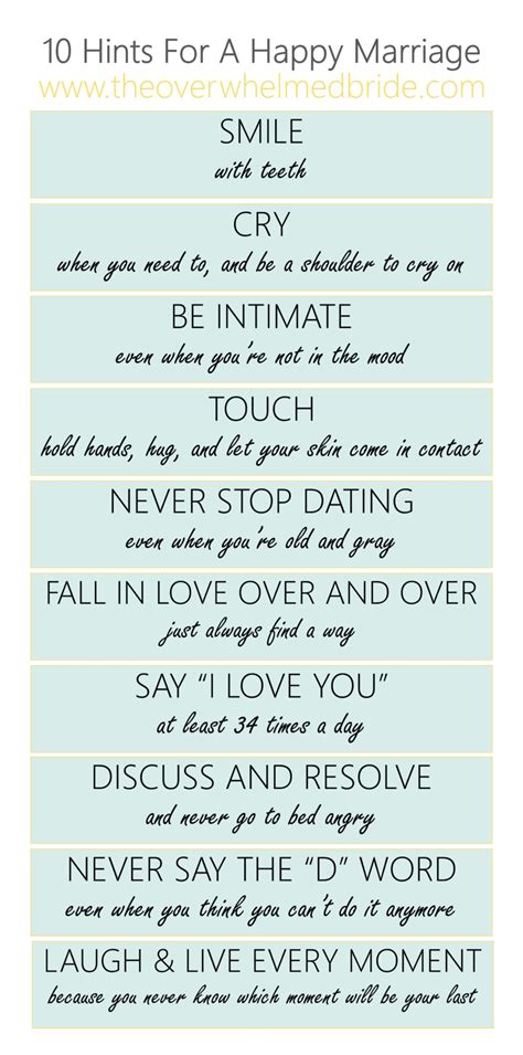 Tips For A Happy Marriage Quotes - ShortQuotes.cc