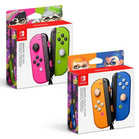 Nintendo Switch : des Joy Cons aux couleurs de Mario et Splatoon