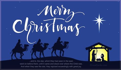 Merry Christmas - Star of Bethlehem eCard - Free Christmas Cards Online