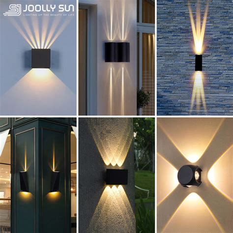 Joollysun Outdoor Wall Lamp Waterproof IP65 LED Wall Light Aluminum ...