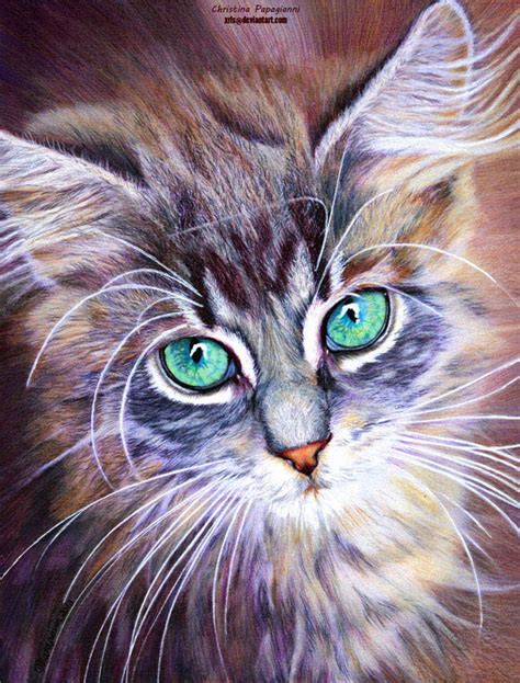 20+ Beautiful Realistic Cat Drawings To inspire you - Fine Art and You