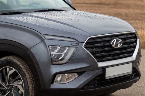 Grodno, Belarus - 11.06.2021: Front Bumper of Hyundai Creta 2021 ...