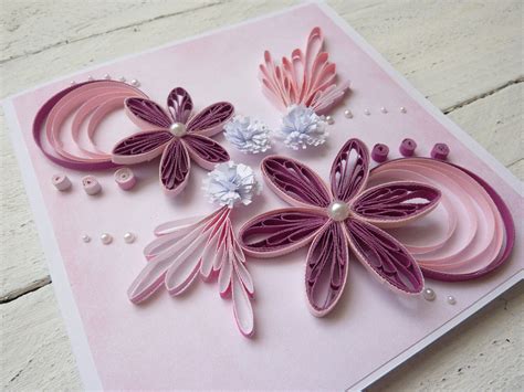 Quilled Card / Birthday Card/ Handmade Card / Quilling / - Etsy