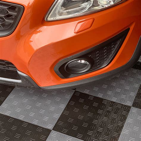 DIY Garage Floor Tiles - 1x1 ft Raised Interlocking Flooring System