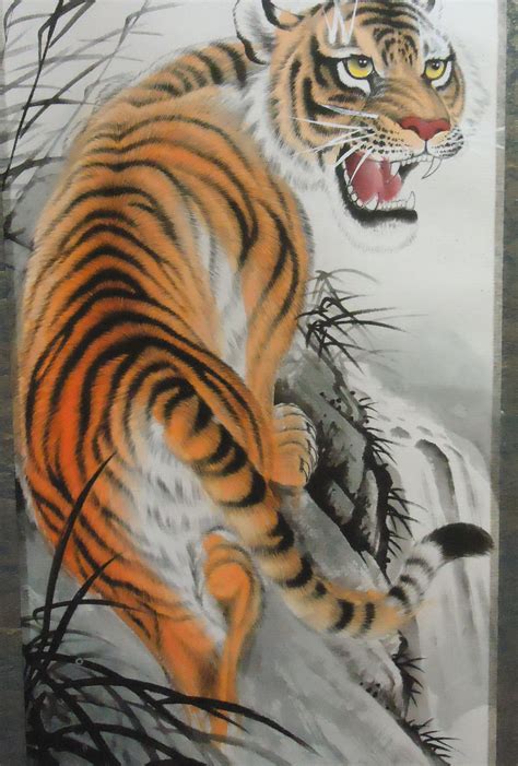 Chinese Style Tiger Drawing image - Free stock photo - Public Domain ...