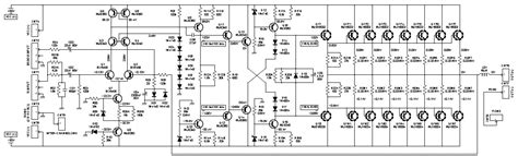 2000W Class AB Power Amplifier - Schematic Design