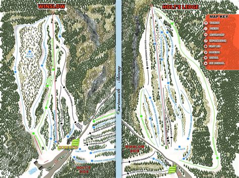 Dartmouth Skiway Trail map - Freeride