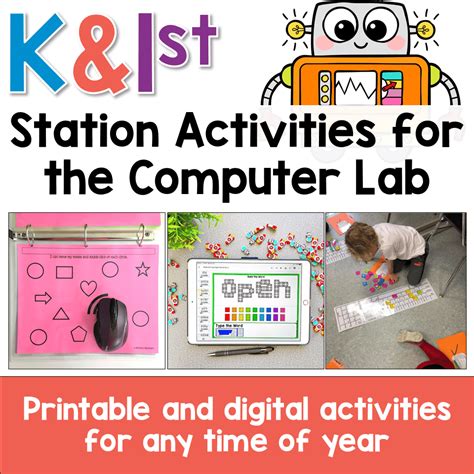 Kindergarten and First Grade Station Activities for the Computer Lab