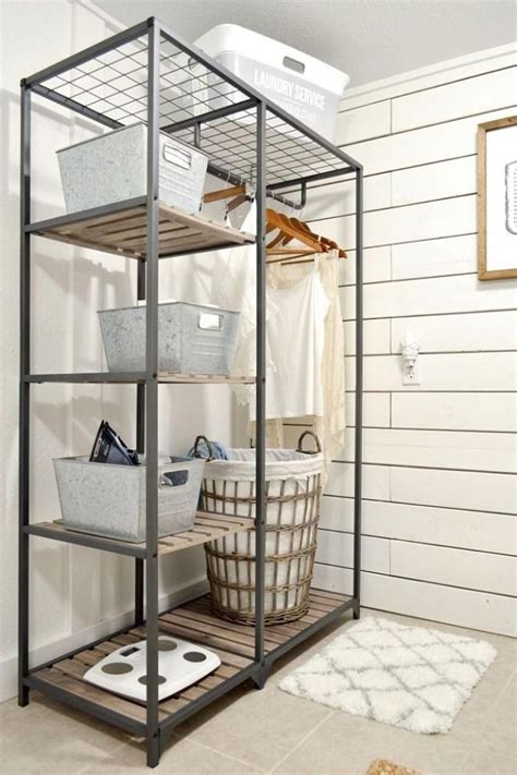 Laundry Room Storage With Hanging Rod at William Morrison blog