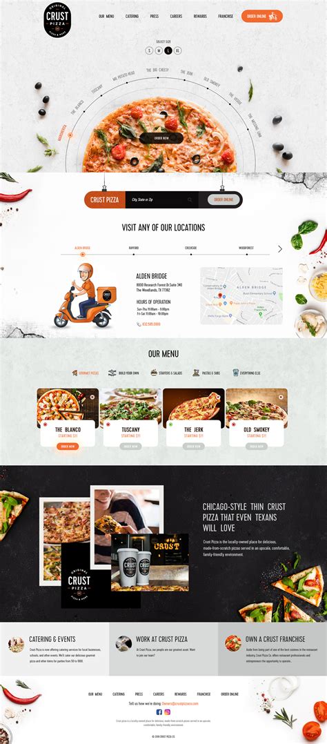 Pizza Website :: Behance