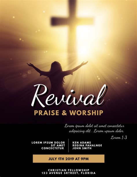 Church Revival Flyer Template Database