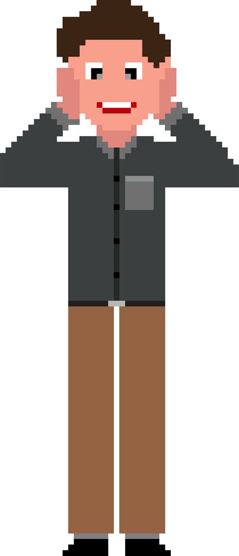 Pixel art illustration of man. 24832668 Vector Art at Vecteezy