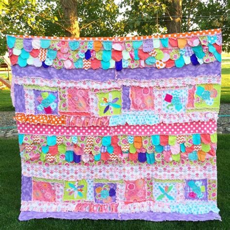 Floral Twin Quilt Girls Bedroom Decor Applique Quilt - Etsy