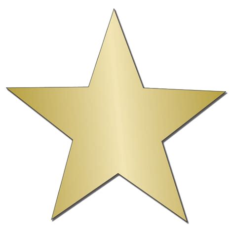 Gold Star Sticker Image Transparent HQ PNG Download | FreePNGImg