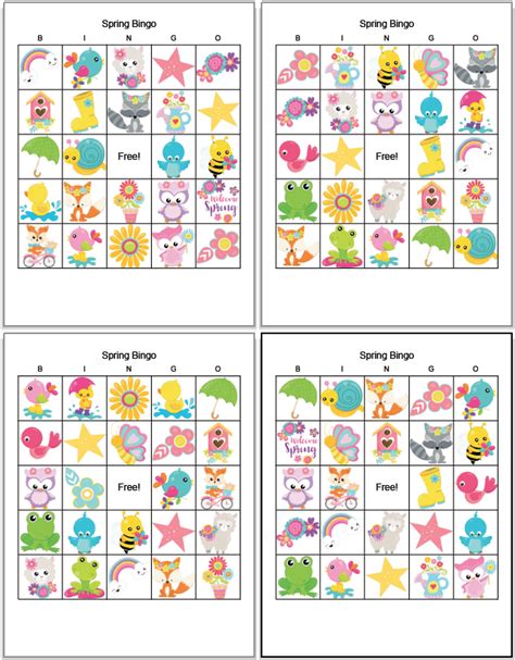 Free Printable Spring Bingo (perfect for spring flings!) - The Artisan Life