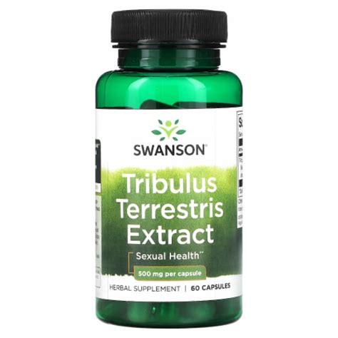 Swanson Tribulus Terrestris Extract 500 mg - 60 Capsules, 60 Count ...