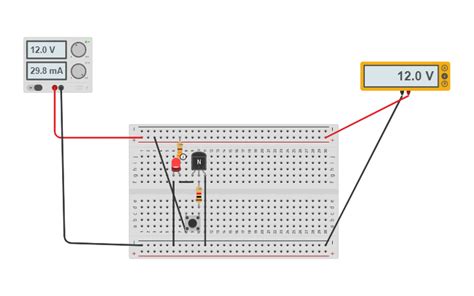 Circuit design SWITCHING TRANSISTOR | Tinkercad