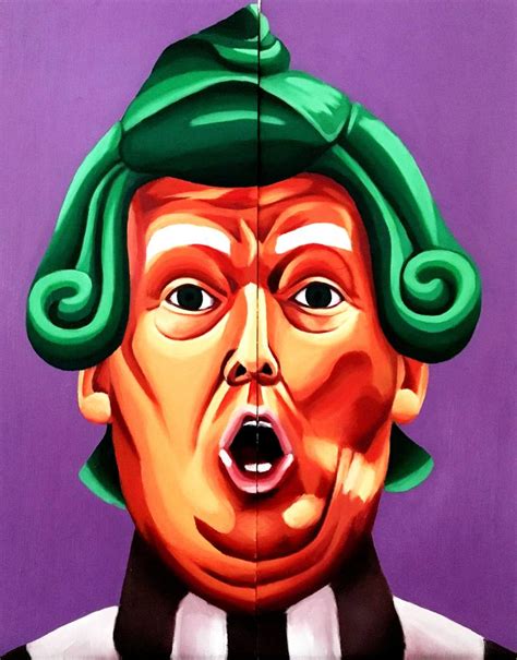 Oompa Loompa Trump Painting by Adam Campbell | Saatchi Art