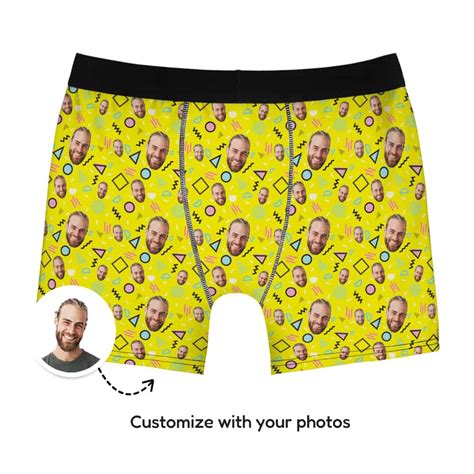 Custom Boxers of the 80s Your Face - Face Undies