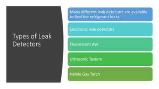 Leak detector types | PPT