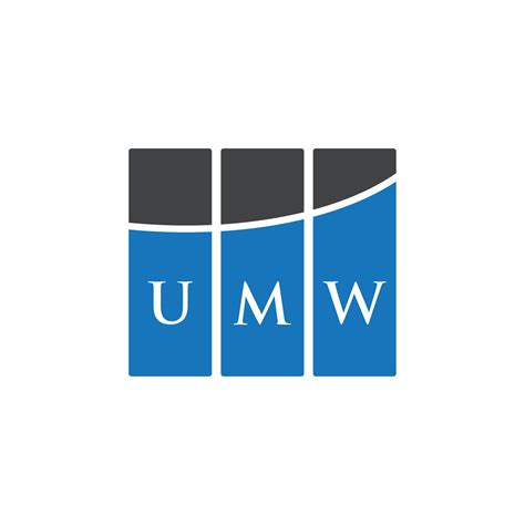 UMW letter logo design on white background. UMW creative initials ...