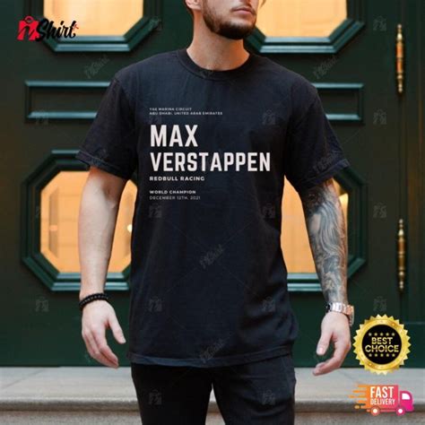 Max Verstappen Shirt Max Verstappen F1 Redbull Racing World Champion ...