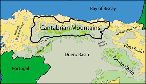 Wild Nature of the Cantabrian Mountains (Spain): Geographic location of ...