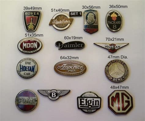 Car Badges Classic Car Badge..14 X Laser Wood Cuts in a Pack - Etsy ...