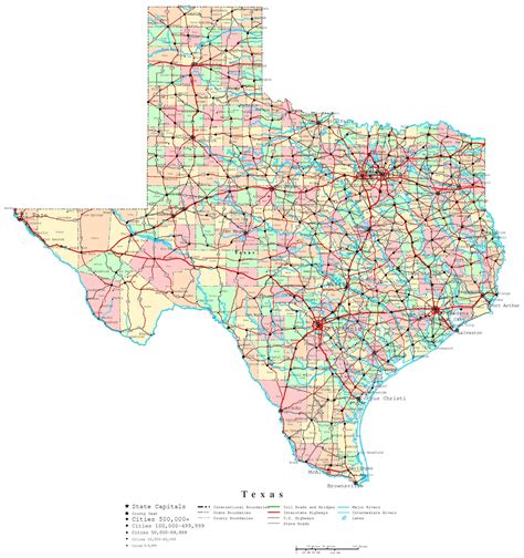 Texas Road Map Free - Map Of Farmland Cave