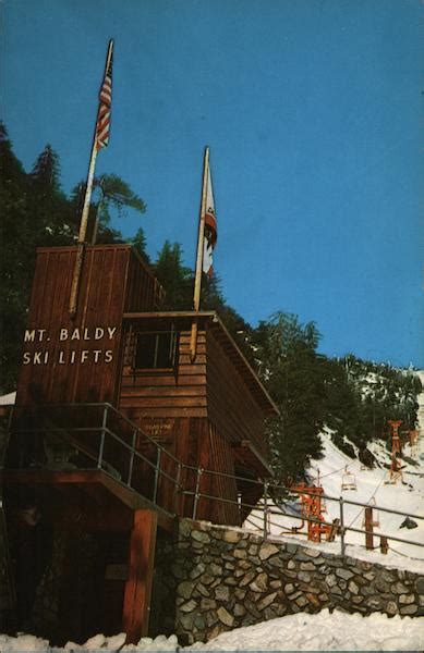 Mt. Baldy Ski Lifts Mount Baldy, CA Postcard