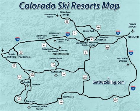 Colorado Ski Resorts Map - Map Of The World