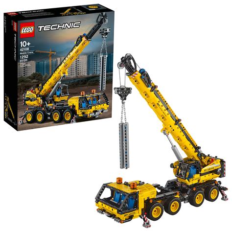 LEGO Technic Mobile Crane 42108 Construction Toy Building Kit (1,292 ...