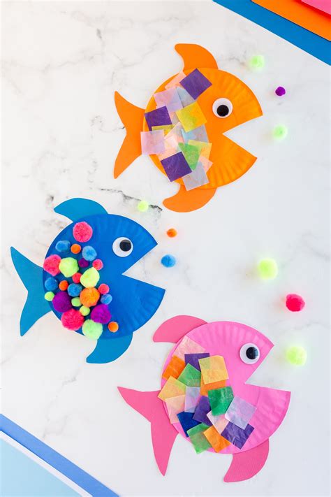 Paper Plate Fish Crafts