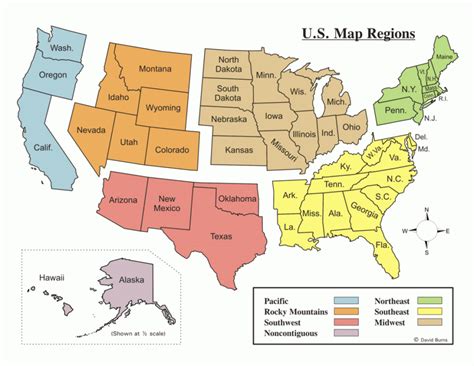 How To Learn The 50 States On A Map - Printable Map