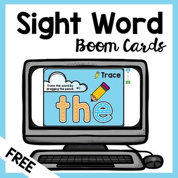 Free Pre-Primer Sight Word Activities Boom Cards by Terrific Teaching ...