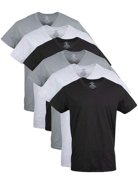 George Men's Assorted V-Neck T-shirts, 6 Pack – BrickSeek