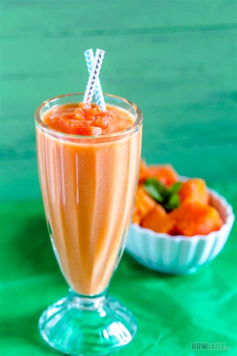 Vietnamese Papaya Smoothie Recipe (Sinh To Du Du)