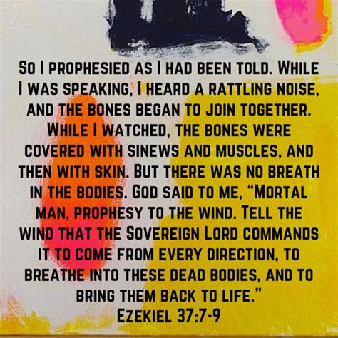 Ezekiel 37: 7-9 Dry bones Rain Quotes, Bible Verses Quotes, Bible ...