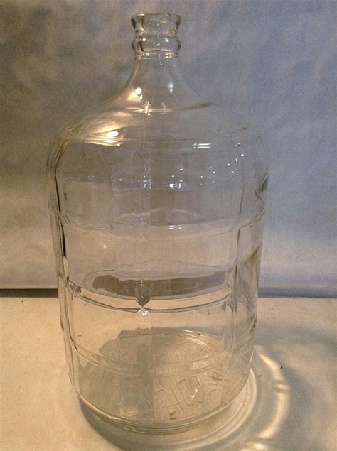 Lot - Crisa 5 Gallon Glass Bottle Jug