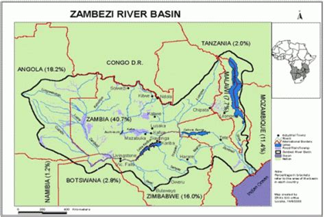 Zambezi River Map