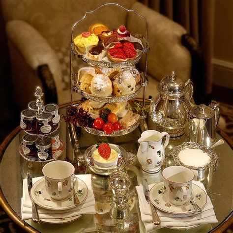 Afternoon Tea in the Drawing Room of the Egerton House Hotel, in London ...