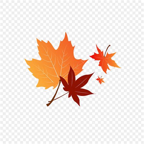 Maple Leaf Autumn Vector Art PNG, Autumn Maple Leaf Element Design ...