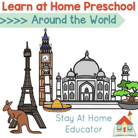 Free Preschool Lesson Plans for Around the World Theme - Stay At Home ...