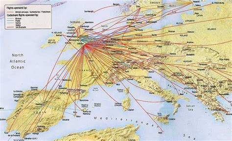 British Airways Europe Route Map ~ GOOGLESAIL