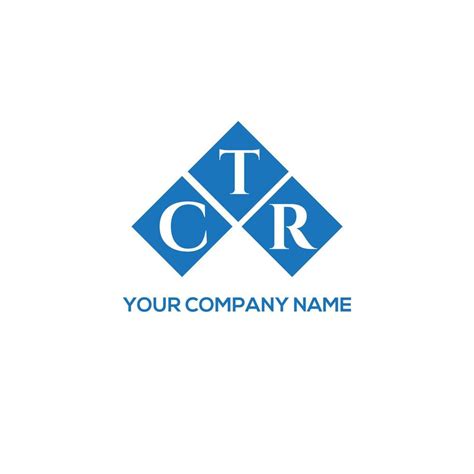 CTR letter logo design on white background. CTR creative initials ...